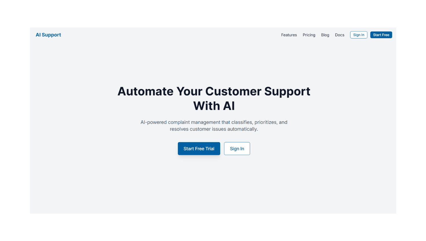 Supportly - AI Based Customer Support Platform